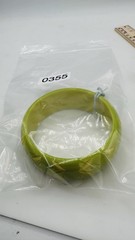 Splendette Wide Lime Green Carved Duchess Bangle Retro Fakelite Vintage Style