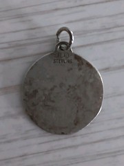 Vintage Beau Sterling Silver It’s A Girl Gender Reveal Round Charm