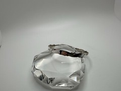 Vintage Silver Mexico Barb Wire Bangle 2 5/8” X 7mm JB23