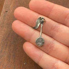 Vintage 925 Sterling Silver “General Jackson” Riverboat Banjo Pendant Charm
