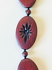 Hawaiian Beads & African Seed Pod Necklaces Vintage 1970s Lot of 2