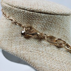 Casual Career Black & Gold Tone Statement Necklace 22 Inch