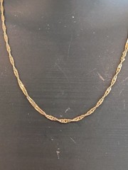 Vintage Gold Singapore 18 Inch Necklace