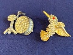 Vtg Brooch Lot Craft Pell Gerrys Sarah Cov Avon Scatter Pins Costume Jewelry