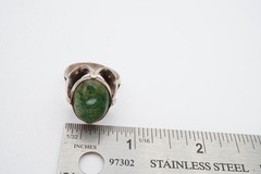 Vintage Taxco Mexico Sterling Silver 925 Turquoise Ring Size 9.75