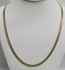 DISTINCTIVE 14K YELLOW GOLD 25″ CURB LINK 4.7mm NECK CHAIN