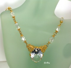 FARRAH Austrian Crystal Necklace Wedding Hand Crafted