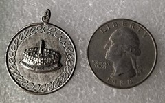 Vintage JMS Sterling Birthday Cake Charm/Pendant Birthday Charm 3-D