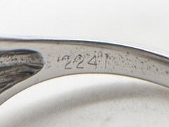 Vintage 1950s $6000 1.50ct VS I Natural Diamond 18k White Gold 3 ROW Band Ring