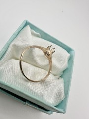 Antique Victorian Gold Fill? Claw Prong Setting Ring SZ6.75 Repair No Stone Read