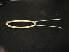 Vintage Silver Tone Hair Clip / Barrette 1970s