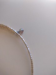 Vintage Delicate Crystal Seed Beads & Aurora Borealis Necklace Chocker Style GP