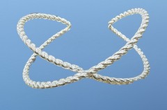 NWT Clair’s Silver Tone ROPE Style FASHION CUFF BRACELET One Size Fits All
