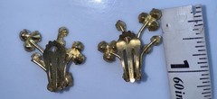 Vintage Earrings Aurora Borealis Rhinestone & Gold-Tone Clip-On, Made In Austria