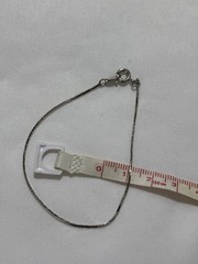 Vintage Bracelet Silver Tone Box Link 7 “ Long Delicate