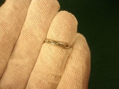 BEAUTIFUL OLD VTG ANTIQUE LADY’S 18K WHITE GOLD & DIAMOND ART DECO ERA RING BAND