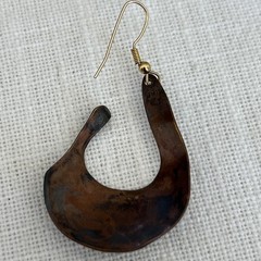 Vintage Copper Ral Rolph Andrea Ludden Pierced Earrings Cuffs Copper Brass