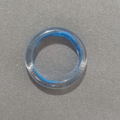 Vintage Hand Painted Lucite Resin Acrylic Ring – Size 7.5 – One of A Kind