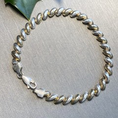 Vintage Saint Marco Bracelet Estate Fine Jewelry Pre-Owned Sterling Silver Italy