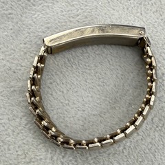 Vintage ID Bracelet Expandable Band Gold Tone Engraved “Ilene” 5.5“