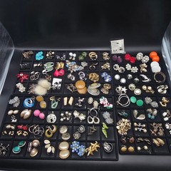110 Clip On Earring Lot Reseller Lot Bulk Lot Costume Jewelry