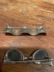 Sterling Cats Eye Sun Glasses Pin + Ribbon Pin Mexico 92.5 Both Well Made
