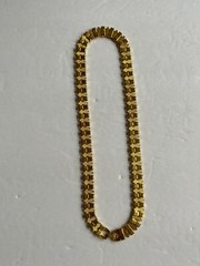 Napier Necklace Gold Tone Collar Chunky 18″ Pat 4774743 Vintage Textured Signed