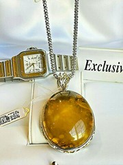 Natural Genuine Russian Baltic Vintage Amber Necklace Egg Yolk Butterscotch 老琥珀