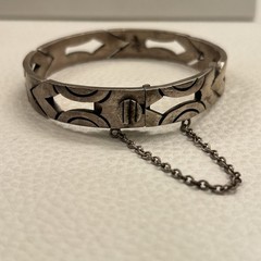 Rare J Sotelo STERLING SILVER 925 TESTED MODERNIST BRACELET Vintage TAXCO Mexico