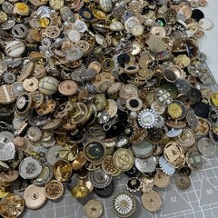 50pcs Estate Style Vintage Buttons Mixed Sizes Colors Scrapbooking Craft Use