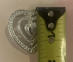 🌻Signed Gerry’s Silver Tone Filigree Triple Heart Brooch or Pendant
