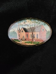 Vtg Hand Painted Limited Edition Brooch Made In Russia