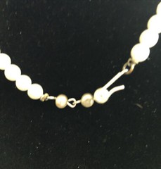 Vintage Faux Pearl Necklace 13”