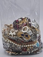 Mixed Wearable Jewelry Lot 26B Bag Vintage to Modern All Wearable 3 Lb 6 oz