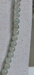 Vintage Jadeite Jade Endless Bead Necklace 35” Celadon Estate Hand Strung