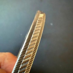 Vintage Bangle Bracelet Etched Textured Minimalist Everyday Jewelry Silver Tone