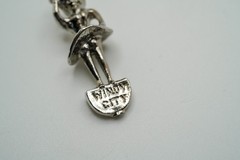 Vintage Sterling Silver Windy City Skirt Woman Charm 3cm JB39