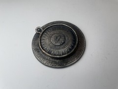 Vintage Signed Pendant – TORINO Pewter “Spring” Round Mini Plate