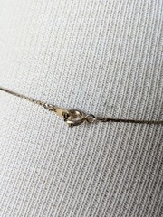 Vintage 7 Graduated Station Ball BEAD Gold Tone Necklace 16″ Chain AS IS