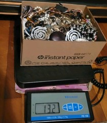 vintage-to Now-BROKEN -REAL JUNK-ALL NOT WEARABLE-GOLD TONE-jewelry Lot- 14 Lb