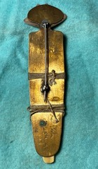 Brutalist Brooch Vintage Signed Mixed Media Modernist Abstract Figural Pin