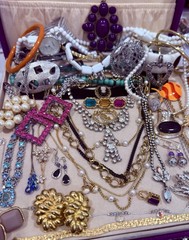 Vintage Estate Costume Jewelry Lot! AVON, MONET and more!
