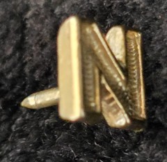 B.A. Ballou & Co., indicated by the “BALLOU REG’D” Letter “N” lapel pin VINTAGE