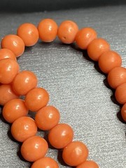Antique Natural Satsuma Coral Almost Perfect Cascading 4.7mm-8.5mm