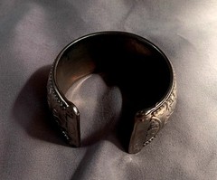 Ornate Silver Colored Bracelet