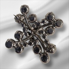 Vintage Juliana D & E Blue And AB Stone Brooch Verified Ref#6394