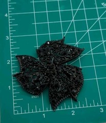 Vintage Jewelry Brooch Pin Classic Black Jet Rhinestone Enameled Black Bow 3″