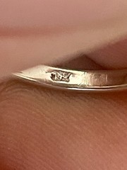 14KT White Gold 0.46CT Orange Sapphire & 0.14CTW Diamond Ring. Size 7(I50)