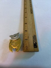 RARE Vintage Tona Signed Articulated Pig Brooch Jonette Jewelry (JJ)Mold Variant