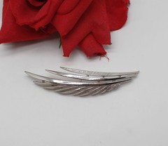 Vintage Crown Trifari Silver tone Elegant Pin CAT RESCUE
